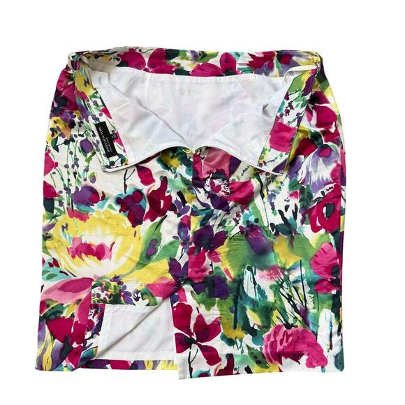 Jones New York Floral Silk Blend Pencil Skirt Size 12 Tailored Career Work - Picture 6 of 7